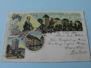 AK01 Gruß aus Eger - Cheb 1901 Lithographie